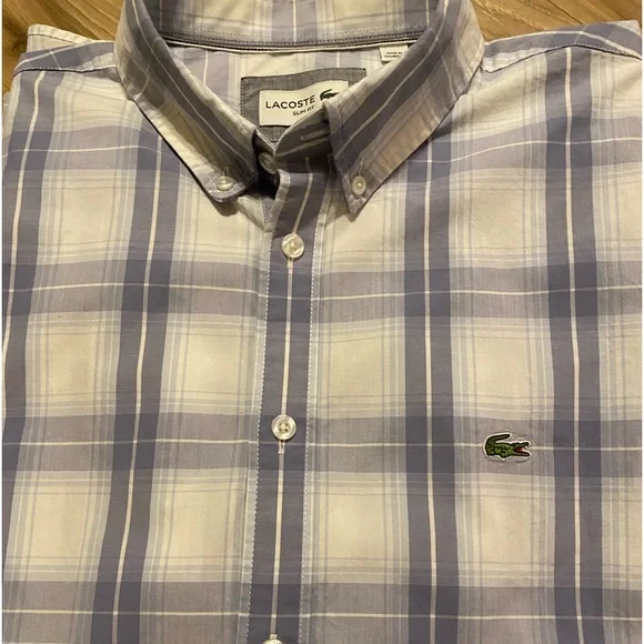 Lacoste woven shirts cheap